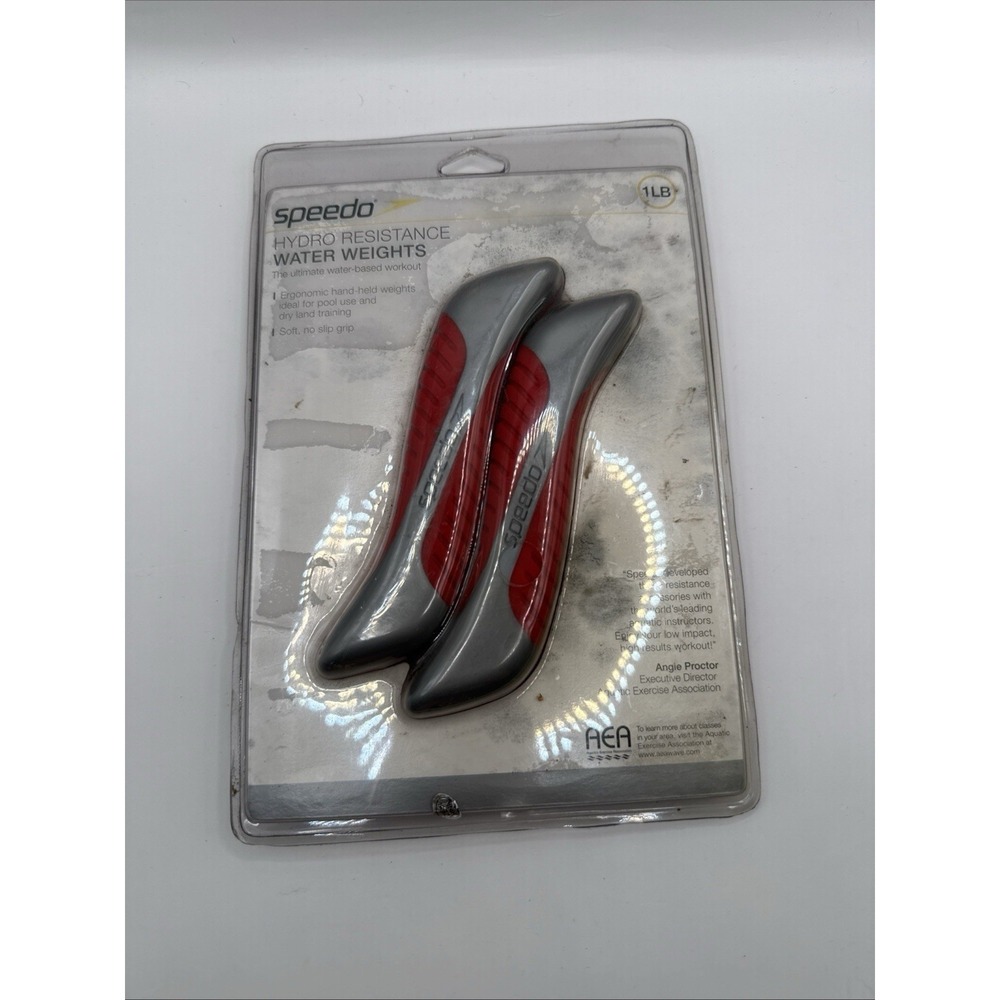 Speedo Hydro Resistance Water Weights Aquatic Exercise Ergonomic No Slip 1lb
